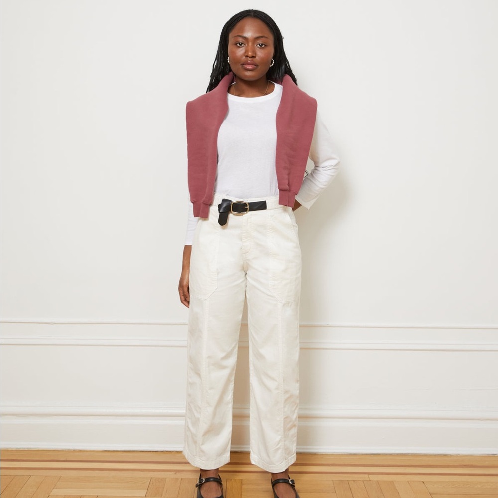 Loup Cream Wide-Leg Pants